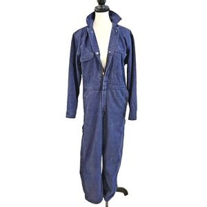 50s VTG Big Ben Blue Bell Coveralls 38 Short Blue Denim Workwear Made USA
